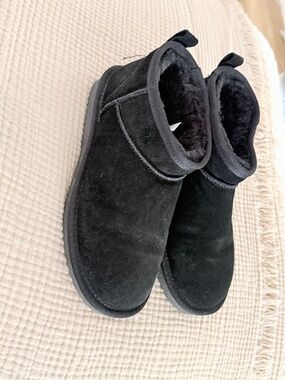 Black Faux Ugg